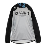 DESCENTE ウォーム スウェット パーカー グレー ブラック メンズ デサント【中古】5-1105T∞