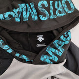 DESCENTE ウォーム スウェット パーカー グレー ブラック メンズ デサント【中古】5-1105T∞