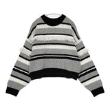 VIVIENNE TAM フリンジ セーター ニット ホワイト ブラック レディース ヴィヴィアンタム【中古】5-1105T∞