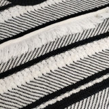 VIVIENNE TAM フリンジ セーター ニット ホワイト ブラック レディース ヴィヴィアンタム【中古】5-1105T∞