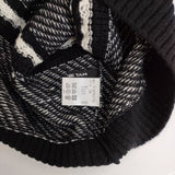 VIVIENNE TAM フリンジ セーター ニット ホワイト ブラック レディース ヴィヴィアンタム【中古】5-1105T∞