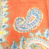 45R/45rpm ペイズリー 大判 スカーフ オレンジ 多色 レディース フォーティーファイブアールピーエム【中古】5-1014T◎