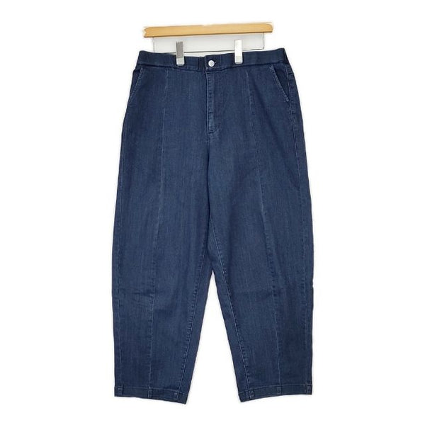 ハルメク HALMEK ストレッチワイドデニム パンツ ブルー レディース【中古】5-0810G∞