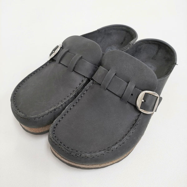 BIRKENSTOCK バックリー Buckley 38/24.5cm ナロー サンダル ブラック レディース ビルケンシュトック【中古】5-0514G♪