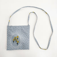 mina perhonen ballade pocket bag ポケットバッグ acs9944 ショルダーポーチ ポシェット Lブルー レディース ミナペルホネン【中古】5-0514G♪
