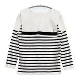 MADISONBLUE SAILOR BORDER L/S TEE　セーラーカラー ボーダー カットソー ホワイト ネイビー レディース マディソンブルー【中古】5-0927M∞