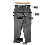 45R/45rpm 梳毛ウールのイージースラックス WOMEN 定価37400円 パンツ グレー レディース フォーティーファイブアールピーエム【中古】5-0514M♪