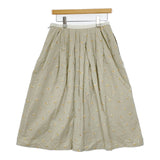 Sally Scott 57-25-2023 ジャガード キューブ柄 コットン サイズ11 ロングスカート ベージュ イエロー レディース サリースコット【中古】5-0707M△