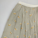 Sally Scott 57-25-2023 ジャガード キューブ柄 コットン サイズ11 ロングスカート ベージュ イエロー レディース サリースコット【中古】5-0707M△