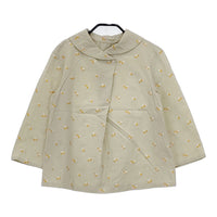 Sally Scott 57-64-2023 ジャガード キューブ柄 プルオーバー ブラウス シャツ ベージュ イエロー レディース サリースコット【中古】5-0707M△