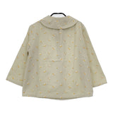 Sally Scott 57-64-2023 ジャガード キューブ柄 プルオーバー ブラウス シャツ ベージュ イエロー レディース サリースコット【中古】5-0707M△