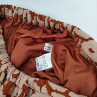 Sally Scott 新品 Relief Flower 花柄 オパール加工 定価30800円 ロングスカート オレンジ ベージュ レディース サリースコット【中古】5-0730M∞