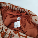 Sally Scott 新品 Relief Flower 花柄 オパール加工 定価30800円 ロングスカート オレンジ ベージュ レディース サリースコット【中古】5-0730M∞