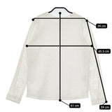 Sally Scott 57-87-8801 長袖 総レース リネン混 サイズL ブラウス シャツ オフホワイト レディース サリースコット【中古】5-0707M△