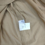 Sally Scott 9R コットンポリエステル 比翼ボタン シアー ブラウス シャツ ベージュ レディース サリースコット【中古】5-0730M∞