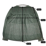 mina perhonen flower beads エンブロイダリーブラウス zs1125 刺繍 ブラウス シャツ グリーン レディース ミナペルホネン【中古】5-1106M∞