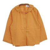 Sunny clouds コットンレーヨン ハーフボタン プルオーバー ブラウス シャツ オレンジ レディース サニークラウズ【中古】5-0927M∞