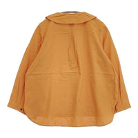 Sunny clouds コットンレーヨン ハーフボタン プルオーバー ブラウス シャツ オレンジ レディース サニークラウズ【中古】5-0927M∞