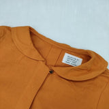 Sunny clouds コットンレーヨン ハーフボタン プルオーバー ブラウス シャツ オレンジ レディース サニークラウズ【中古】5-0927M∞