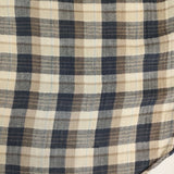 45R/45rpm コットン ノースマリンドライブ NMD チェック 長袖シャツ ベージュ ネイビー レディース フォーティーファイブアールピーエム【中古】5-0803M∞