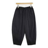 COMME des GARCONS ウール テーパード GJ-P010 イージー パンツ AD2022 ブラック レディース コムデギャルソン【中古】5-0927G∞