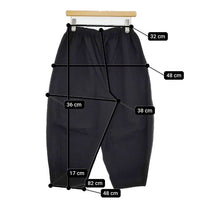 COMME des GARCONS ウール テーパード GJ-P010 イージー パンツ AD2022 ブラック レディース コムデギャルソン【中古】5-0927G∞