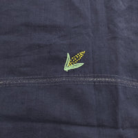 JURGEN LEHL コットン インド製 J0162FB873 半袖 コットン 野菜刺繍 ワンピース ネイビー レディース ヨーガンレール【中古】5-0606S△