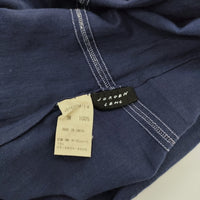 JURGEN LEHL コットン インド製 J0162FB873 半袖 コットン 野菜刺繍 ワンピース ネイビー レディース ヨーガンレール【中古】5-0606S△