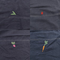 JURGEN LEHL コットン インド製 J0162FB873 半袖 コットン 野菜刺繍 ワンピース ネイビー レディース ヨーガンレール【中古】5-0606S△