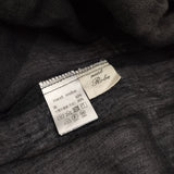 nest Robe フリル カシュクール 01181-0128 シアー リネン和紙 ワンピース ブラック レディース ネストローブ【中古】5-0707M△
