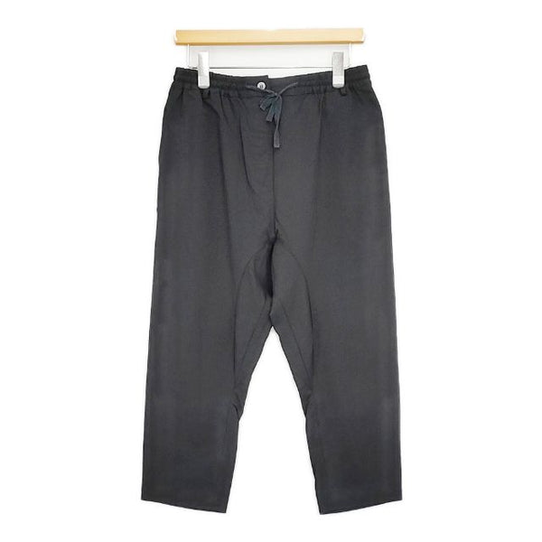 QUARTERLY サルエルパンツ サマーウール ストレッチ イージー パンツ ブラック レディース クォータリー【中古】5-0803M∞