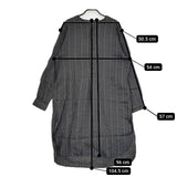 HAVERSACK コットン リネン 822123 ストライプ シャツワンピ ワンピース チャコールグレー レディース ハバーサック【中古】5-0803M∞