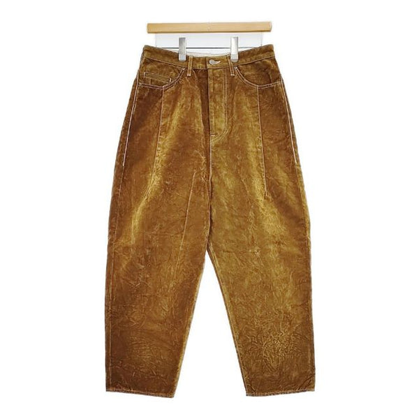 mina perhonen fete テーパードパンツ DN4566 定価55000円 フロッキー パンツ 2023-24aw キャメル レディース ミナペルホネン【中古】5-1116T∞