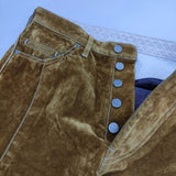 mina perhonen fete テーパードパンツ DN4566 定価55000円 フロッキー パンツ 2023-24aw キャメル レディース ミナペルホネン【中古】5-1116T∞