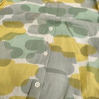 mina perhonen slow cloud Cap sleeve Blouse ACS1311 サイズ40 ブラウス 24SS グレー イエロー レディース ミナペルホネン【中古】5-0514S♪