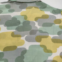 mina perhonen slow cloud Cap sleeve Blouse ACS1311 サイズ40 ブラウス 24SS グレー イエロー レディース ミナペルホネン【中古】5-0514S♪