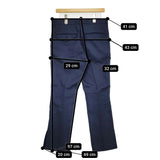 TOGA PULLA OX PANTS オックスパンツ 定価41580円 TP242-FF218 サイズ38 パンツ ネイビー レディース トーガプルラ【中古】5-0514M♪
