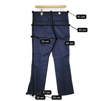 TOGA PULLA OX PANTS オックスパンツ 定価41580円 TP242-FF218 サイズ38 パンツ ネイビー レディース トーガプルラ【中古】5-0514M♪