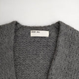 evam eva ライジングヤーンローブ 羽織 カーディガン E173K149 コート グレー レディース エヴァムエヴァ【中古】5-1116T∞