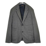 A VONTADE 裏生地チェック ウール テーラードジャケット グレー メンズ アボンタージ【中古】5-1009T∞