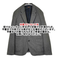 A VONTADE 裏生地チェック ウール テーラードジャケット グレー メンズ アボンタージ【中古】5-1009T∞