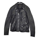 A VONTADE レザー ロードマスター ダブル 牛革 ライダースジャケット ブラック メンズ アボンタージ【中古】5-1030T∞