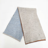 45R/45rpm バイカラー 無地 ストール マフラー グレー ミズイロ ブラウン グリーン レディース フォーティーファイブアールピーエム【中古】5-1014T◎