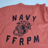 45R/45rpm US天竺のカレッジプリントシャツ 定価15400円 長袖Ｔシャツ カットソー ロンＴ レッド レディース フォーティーファイブアールピーエム【中古】5-0803M∞