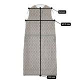 mina perhonen grass window 刺繍 ra3005 ウールノースリーブドレス ワンピース グレー レディース ミナペルホネン【中古】5-1116T∞