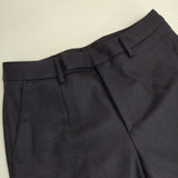 THE SHINZONE/SHIPS ウール センタープレススラックス パンツ ネイビー レディース シンゾーン/シップス【中古】5-0921T∞