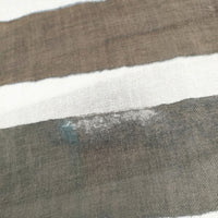 Faliero Sarti モダール ウール 大判 ストール ベージュ ネイビー レディース ファリエロサルティ【中古】5-0918G◎