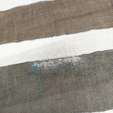 Faliero Sarti モダール ウール 大判 ストール ベージュ ネイビー レディース ファリエロサルティ【中古】5-0918G◎