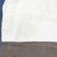Faliero Sarti モダール ウール 大判 ストール ベージュ ネイビー レディース ファリエロサルティ【中古】5-0918G◎