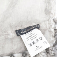 Faliero Sarti シルクコットン ボンボン ストール ライトグレー レディース ファリエロサルティ【中古】5-0918G◎